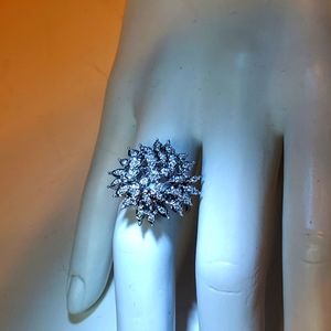 Brand new 14K white gold women’s diamond ring